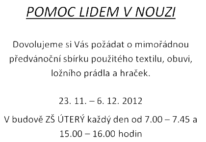 Pomoc lidem v nouzi